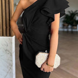Silvia – Off-shoulder ruha tiszta vonalakkal