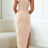 Silvia – Off-shoulder ruha tiszta vonalakkal