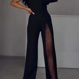 Jolán – Modern jumpsuit széles nadrággal