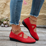 Szimóna – Elegáns Balerina Cipő Éksarokkal