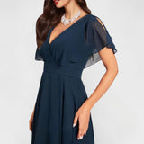 Ornella – Elegáns ruha mélykék árnyalatban