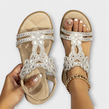 Marina – Boho szandál fonott pánttal