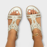 Marina – Boho szandál fonott pánttal