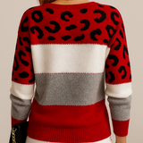 Sára – Elegance Leopard pulóver