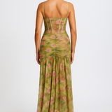 Elisabeta – Elegáns virágmintás maxi ruha