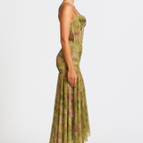 Elisabeta – Elegáns virágmintás maxi ruha