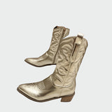 Fémes cowboy csizma