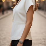 Eliza – Cap Sleeve Wrap Top
