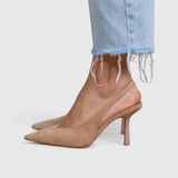 Isabelle – Leopárd Mintás Slingback Női Cipő
