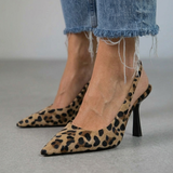Isabelle – Leopárd Mintás Slingback Női Cipő