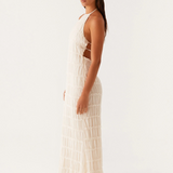 Katalin – Fekete Halter Maxi Nyári Ruha