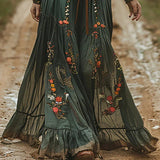 Ilonka – Boho Maxi ruha puffos ujjakkal