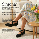 Szimóna – Elegáns Balerina Cipő Éksarokkal