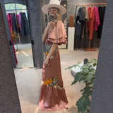 Zóé – Hímzett Boho Maxi Nyári Ruha