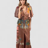 Zóé – Hímzett Boho Maxi Nyári Ruha