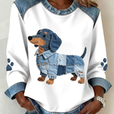 Anka – Puppy Patchwork pulóver