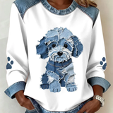 Anka – Puppy Patchwork pulóver