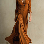 Veronika – Kabát típusú bársony ruha, retro stílusú