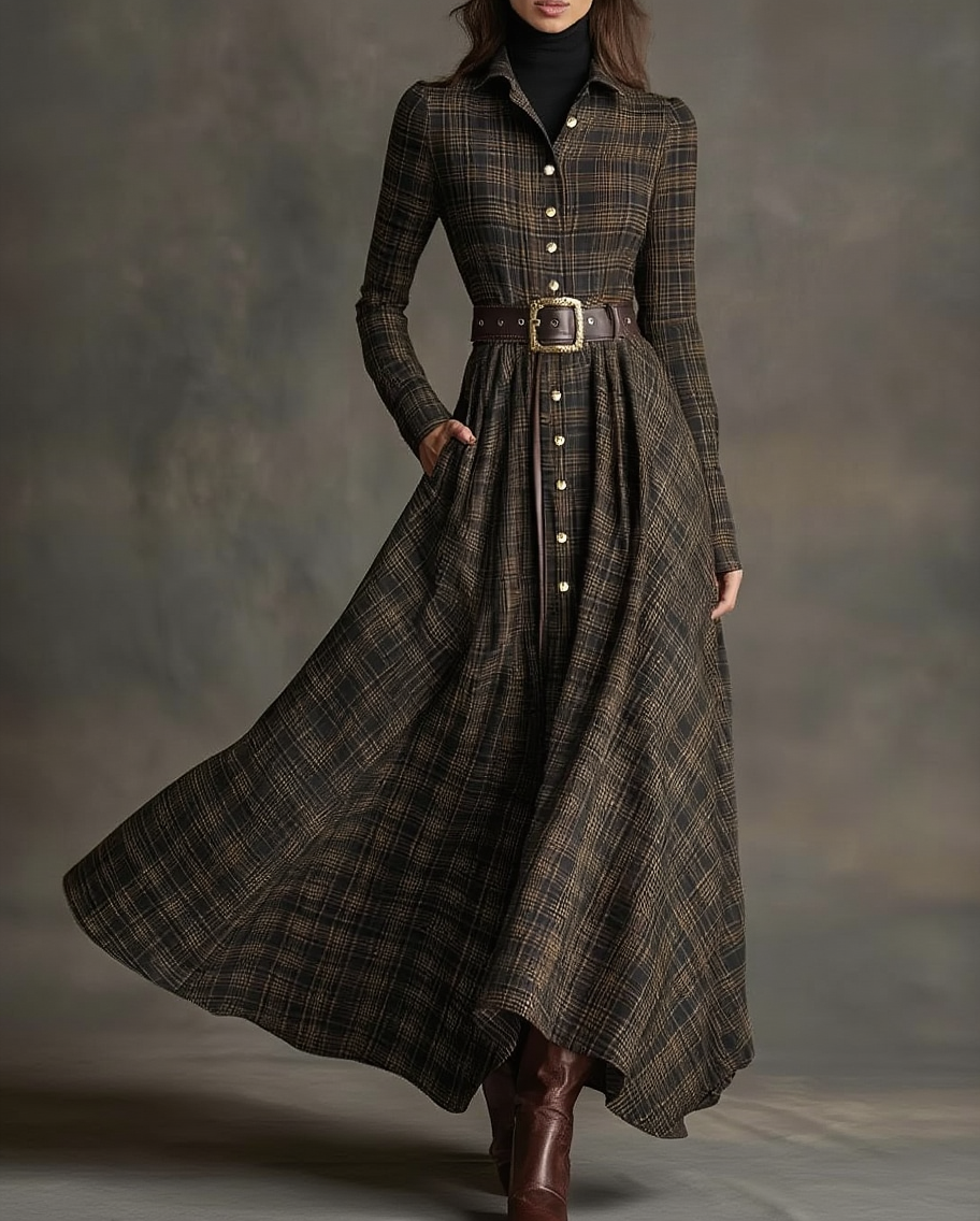Mónica – Vintage ihletésű maxi ruha