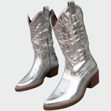 Fémes cowboy csizma