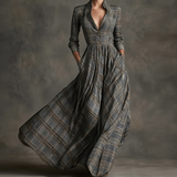 Lavinia – Elegáns kockás ruha