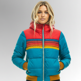 Larisa – Őszi kabát retro csíkokkal