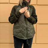 Roxána – Patchwork kötött kabát