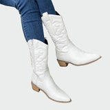 Fémes cowboy csizma